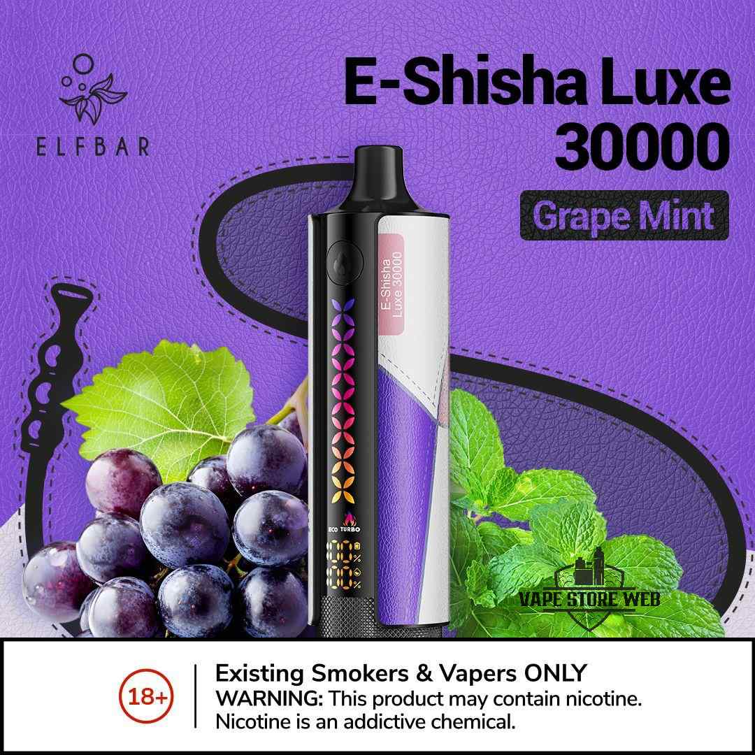 Buy Elfbar e-shisha grape mint - Online Vape Store India