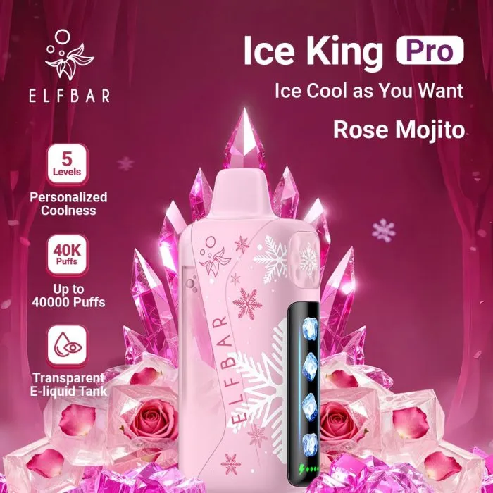 Buy Elfbar ice king pro rose mojito - Online Vape Store India
