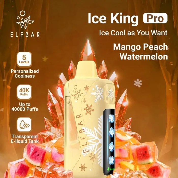 Buy Elfbar ice king pro mango peach watermelon  - Online Vape Store India