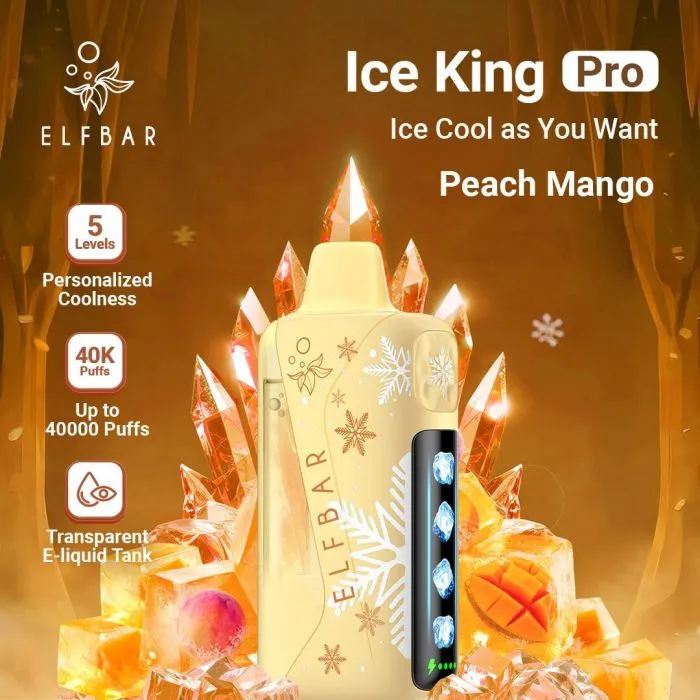 Buy Elfbar ice king pro peach mango - Online Vape Store India