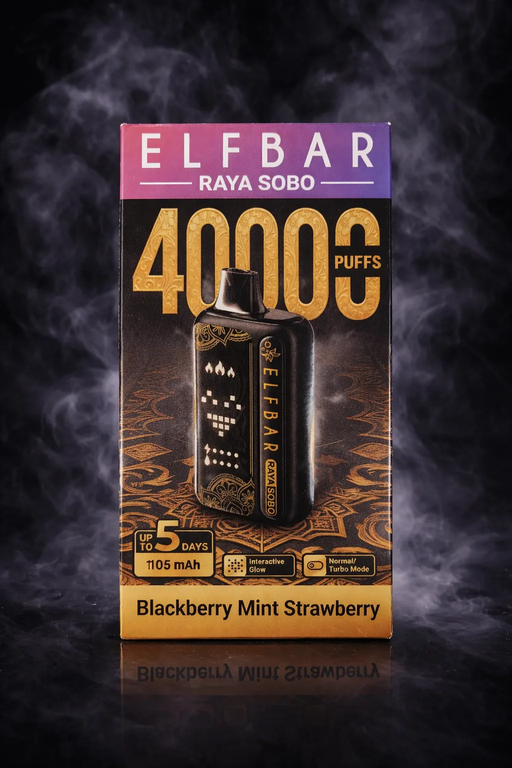 Buy Elfbar raya sobo blueberry mint strawberry  - Online Vape Store India