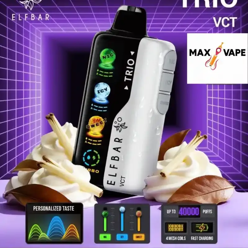 Elfbar Trio vanilla custard tobacco