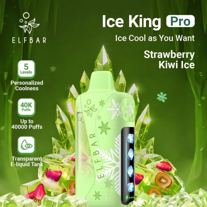 Elfbar ice king pro strawberry kiwi ice