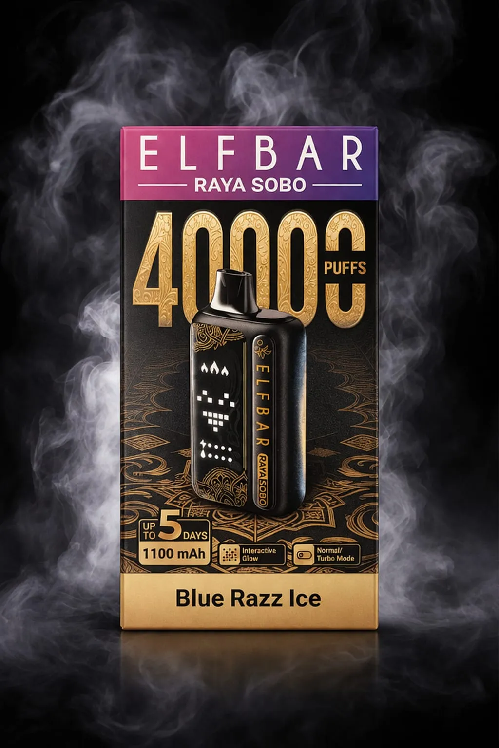 Elfbar Raya sobo blue razz ice
