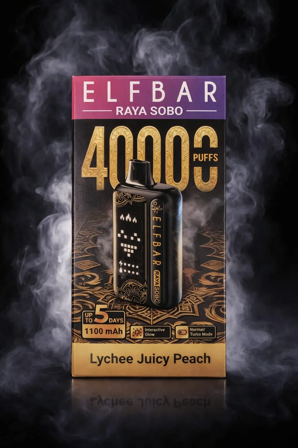Elfbar Raya sobo lychee juicy peach