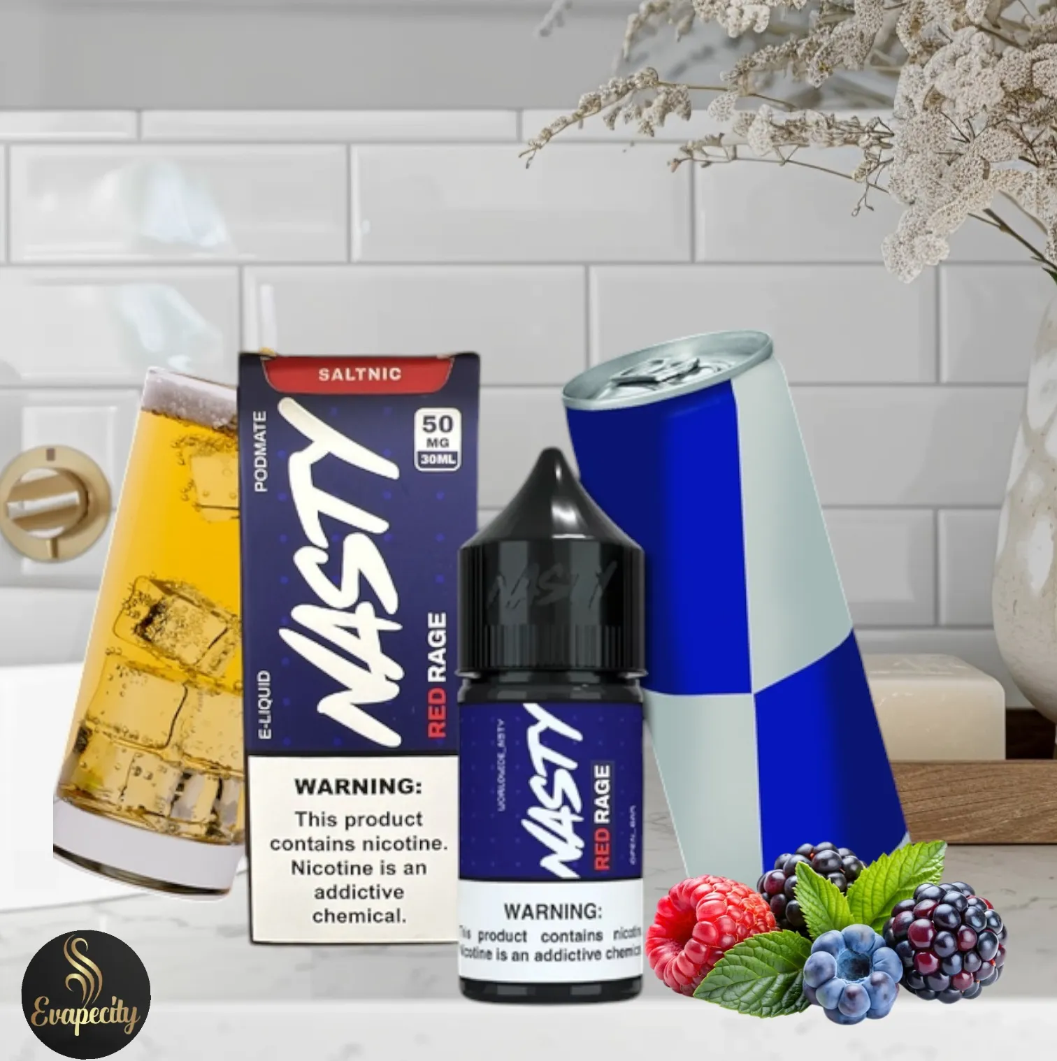 Nasty red rage red bull flavour